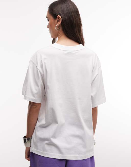 ASOS DESIGN X BILLIE EILISH official merch licence relaxed t-shirt in white, 4 of 4