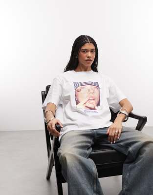 X Billie Eilish - Officiel - T-shirt décontracté à imprimé sous licence - Blanc M