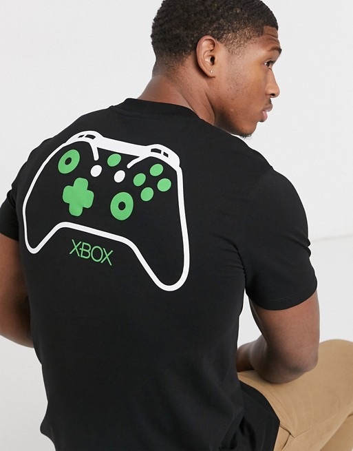 ASOS DESIGN X-Box t-shirt with chest with back print