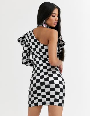 asos checkered dress
