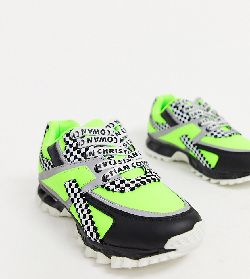 ASOS DESIGN x Christian Cowan - Sneakers con suola spessa-Multicolore
