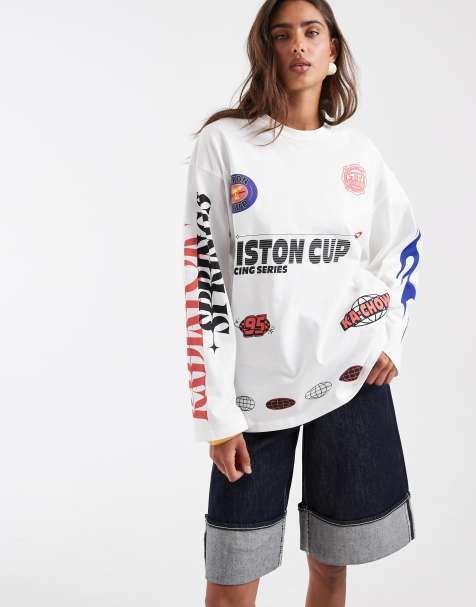 ASOS DESIGN x Disney – T-shirt z nadrukami motocrossowymi z motywami z filmu „Auta“ - view 1