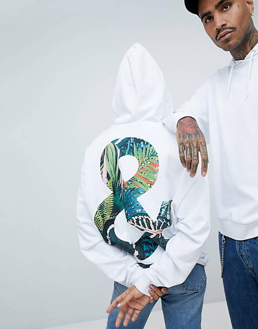 ASOS DESIGN x glaad& oversized hoodie with back print