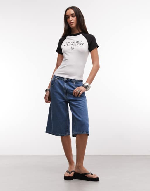 ASOS DESIGN X GUINNESS baby tee with slogan print in white, 3 of 4