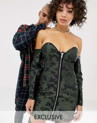 asos camo dress