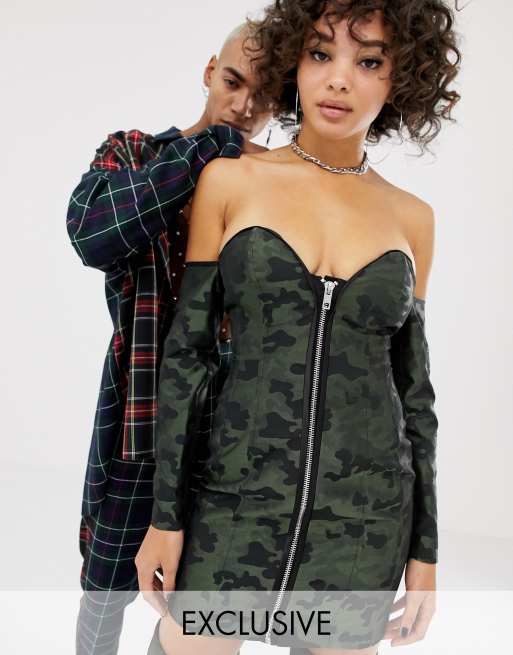 Asos shop camo dress