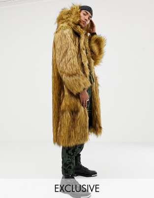 Asos mens 2025 fur coat