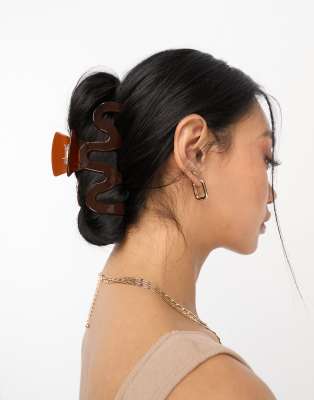 Fashey Haarklammer Mit Strass & Blumen-Design – Goldfarben, 7,5 Cm, Starker Halt Für Alle Haartypen