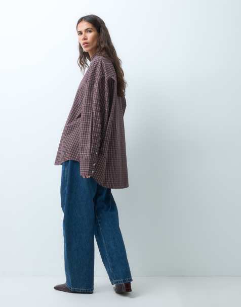 ASOS DESIGN XL oversized shirt in check - view 1