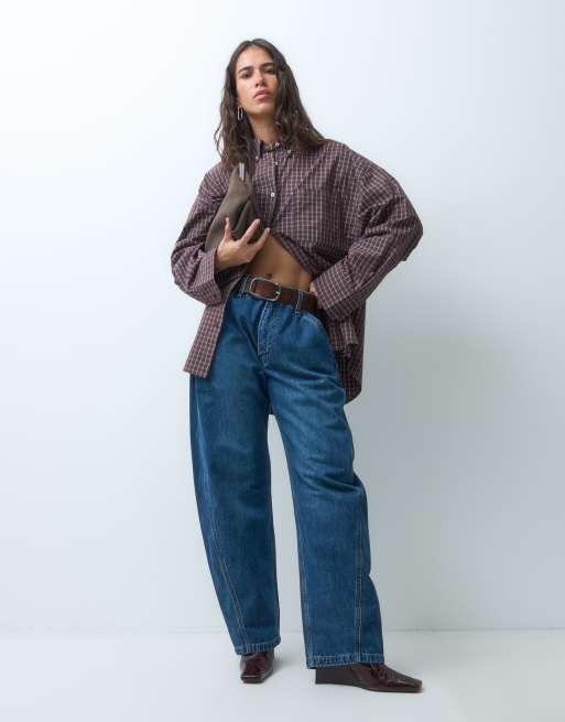 ASOS DESIGN XL oversized shirt in plaid, 3 of 9