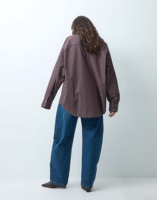 ASOS DESIGN XL oversized shirt in plaid, 5 of 9