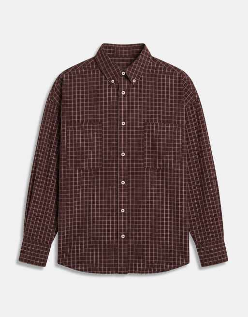 ASOS DESIGN XL oversized shirt in plaid, 6 of 9