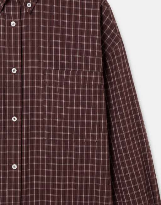 ASOS DESIGN XL oversized shirt in plaid, 8 of 9
