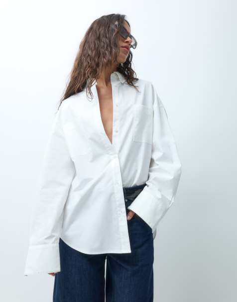 ASOS DESIGN XL oversized shirt in white - view 1