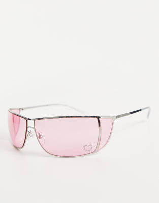 pink and silver sunglasses