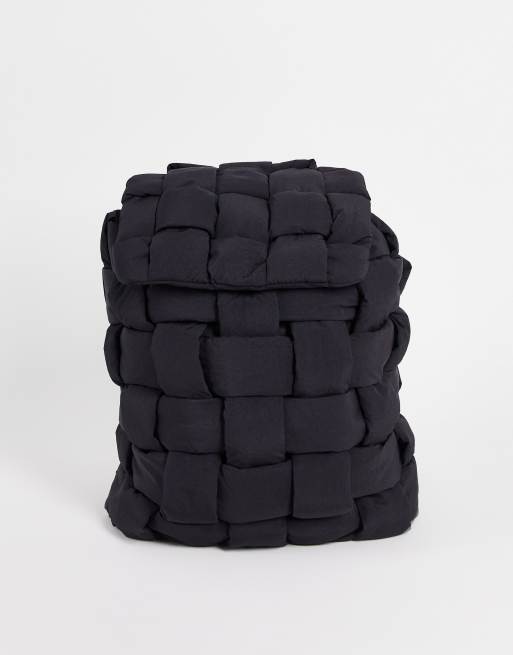 ASOS DESIGN - Zaino grande imbottito, colore nero