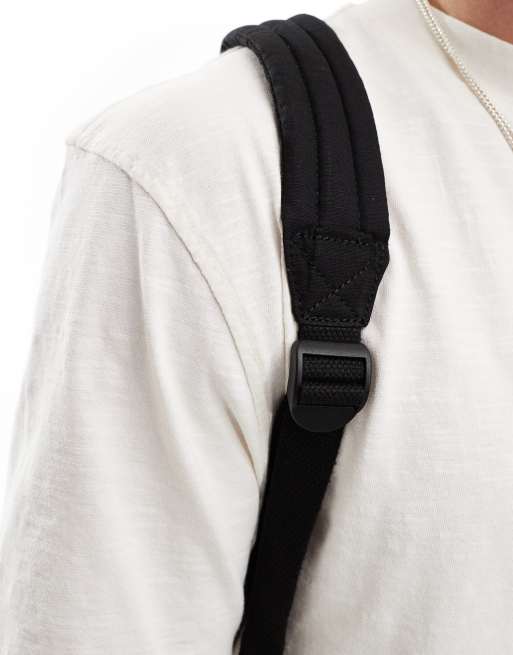 ASOS DESIGN - Zaino nero con tasche multiple, 2 di 4