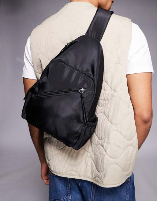 ASOS DESIGN - Zaino nero in nylon
