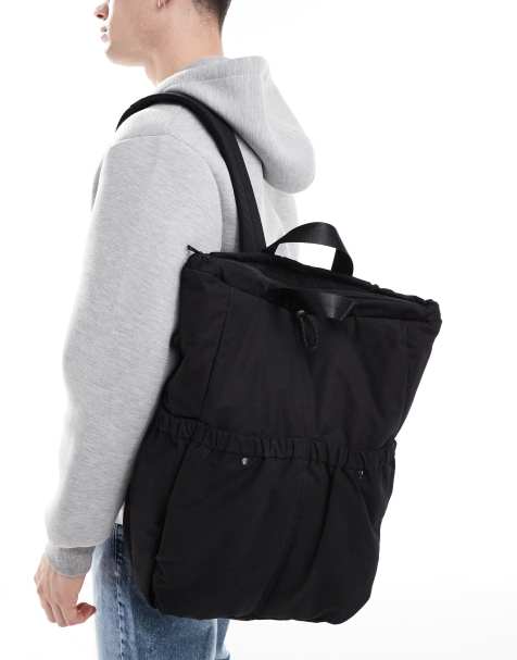 ASOS DESIGN - Zaino nero in nylon - view 1
