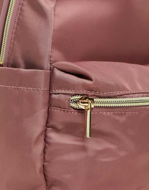 ASOS DESIGN - Zaino semplice con tasca davanti color malva, 4 di 4