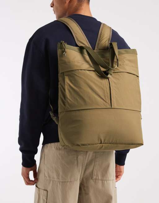 ASOS DESIGN - Zaino verde in ripstop, 3 di 4