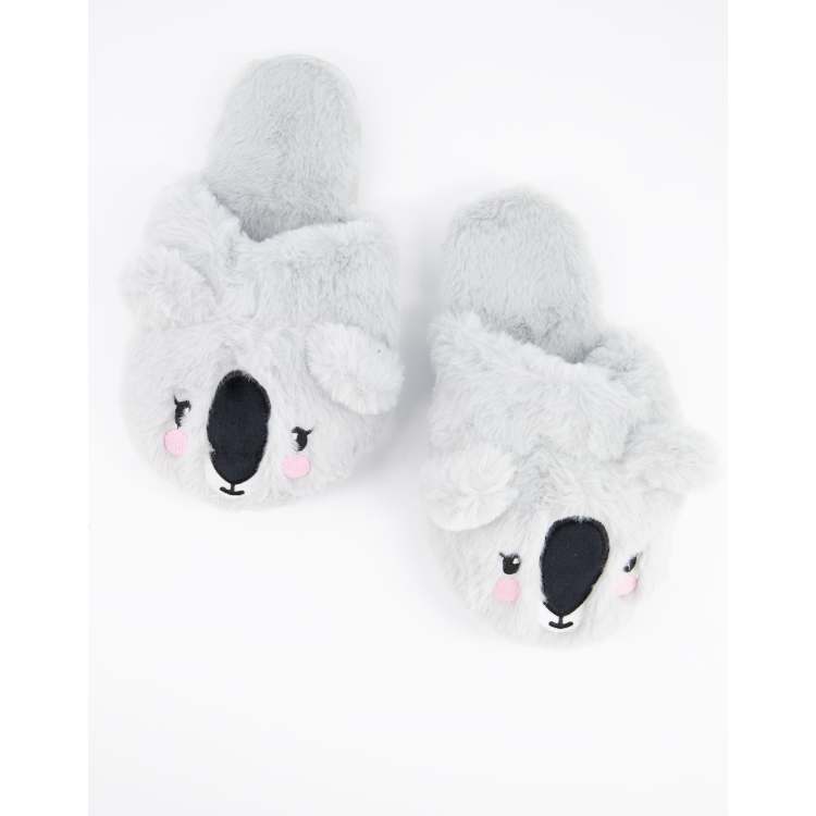 Hollister store koala slippers