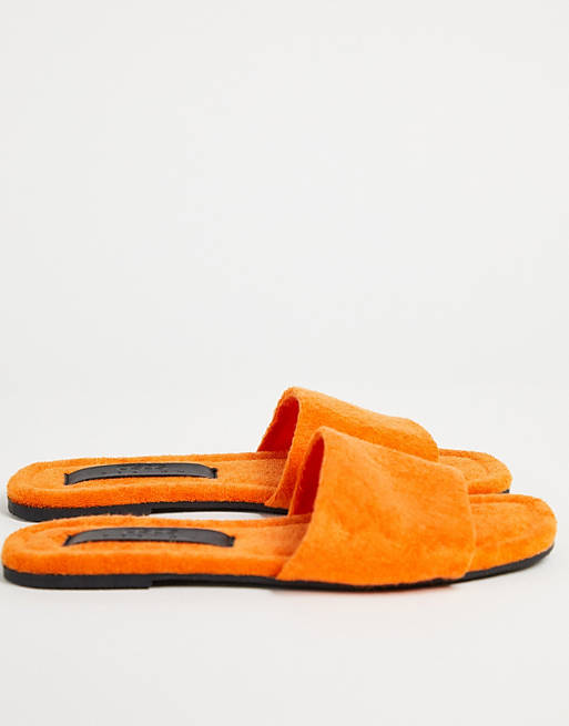 Pantofole arancioni Asos Uomo Scarpe Pantofole 