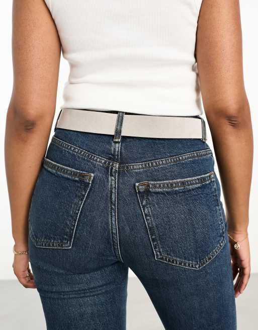 ASOS DESIGN – Zamszowy pasek z falowaną klamrą , 3 z 4