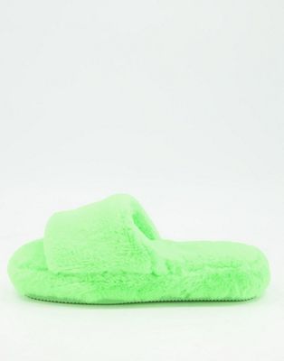 fuzzy crossover slippers