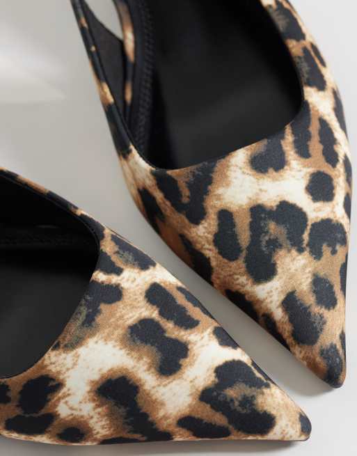 ASOS DESIGN - zapatos de tacón bajo con estampado de leopardo Signature, 4 de 4