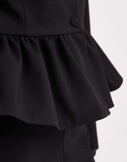 ASOS DESIGN – Zapinana na guziki marynarka z baskinką, 3 z 4