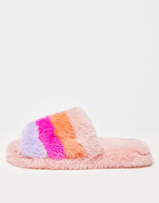 ASOS DESIGN - Zapper - Slipperpantoffels met dikke zool in multi
