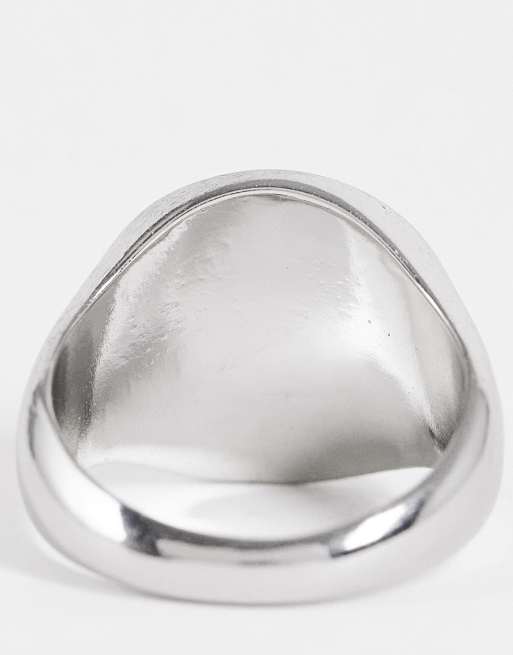 ASOS DESIGN - Zegelring met Romeinse cijfers in zilverkleur, 3 van 4