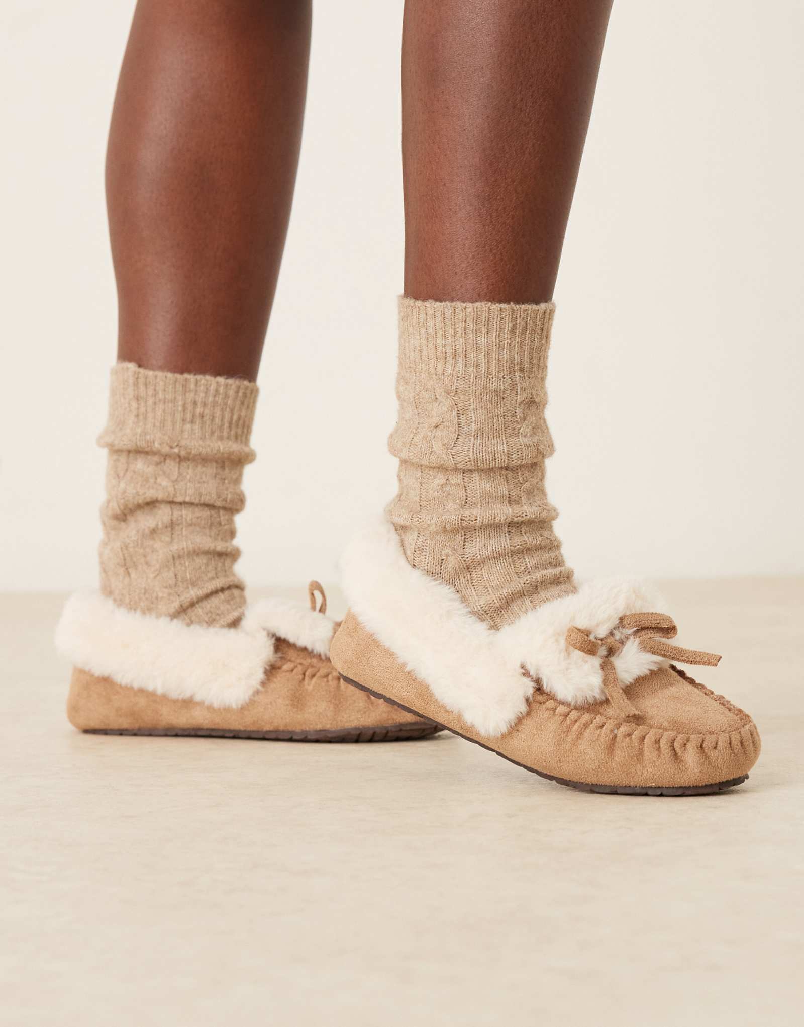 Дизайнерские тапочки-мокасины Zelda от ASOS из коричневой замши