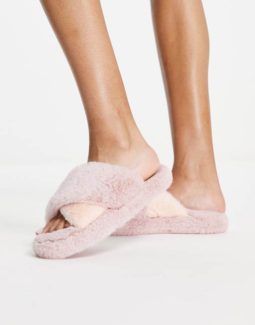 Asos discount pink slippers