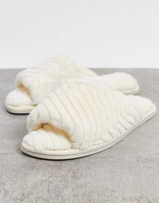 asos fur slippers