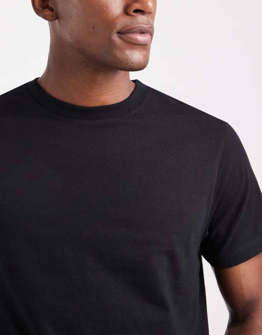 ASOS DESIGN – Zestaw 2 czarnych T-shirtów basic o regularnym kroju, 5 z 5