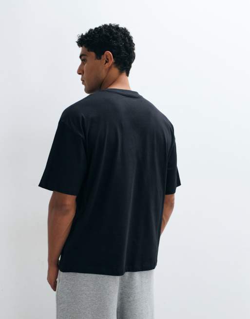 ASOS DESIGN – Zestaw 2 czarnych T-shirtów oversize, 2 z 5