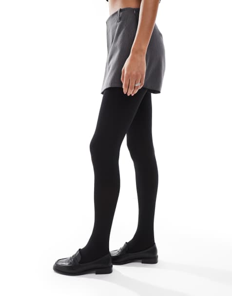 ASOS DESIGN – Zestaw 2 par czarnych rajstop 120 den – BLACK - view 1