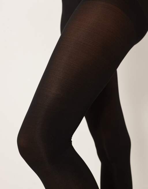 ASOS DESIGN – Zestaw 2 par czarnych rajstop 40 den, 3 z 3