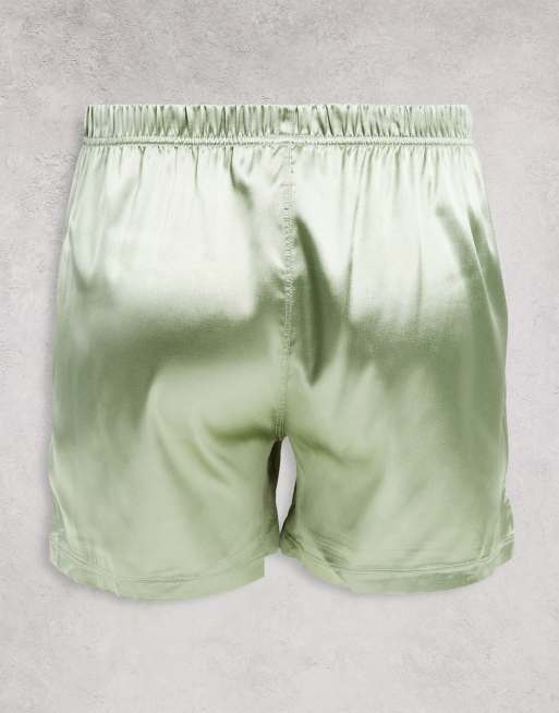 ASOS DESIGN – Zestaw 2 par satynowych bokserek w pastelowym kolorze, 2 z 4