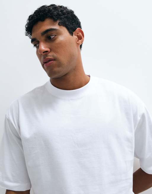 ASOS DESIGN – Zestaw 2 T-shirtów basic o kroju oversize w kolorze białym i czarnym, 3 z 5