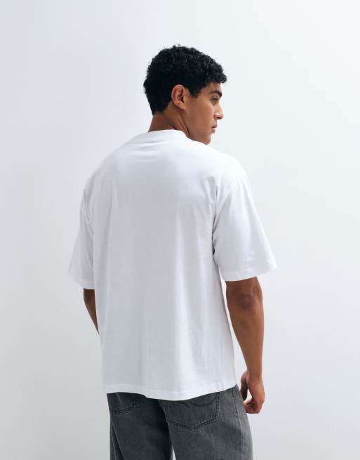 ASOS DESIGN – Zestaw 2 T-shirtów basic o kroju oversize w kolorze białym i czarnym, 4 z 5
