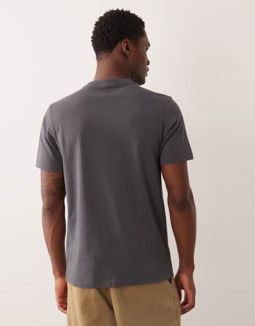 ASOS DESIGN – Zestaw 2 T-shirtów basic o regularnym kroju w kolorach grafitowym i kremowym, 3 z 5