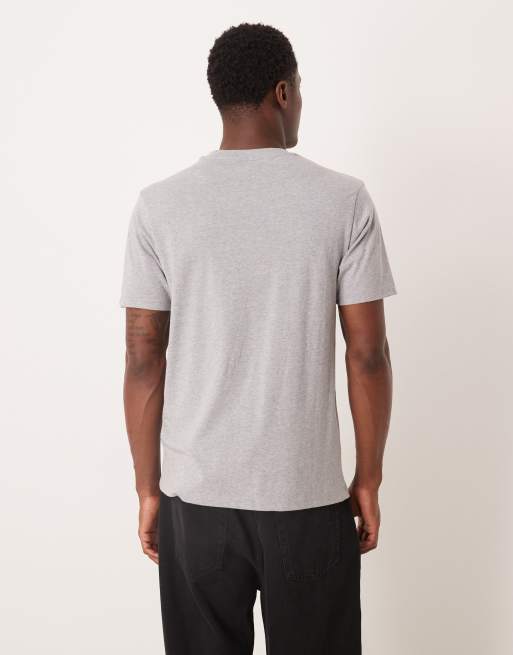 ASOS DESIGN – Zestaw 2 T-shirtów basic o regularnym kroju w kolorach grafitowym i szarym, 3 z 5