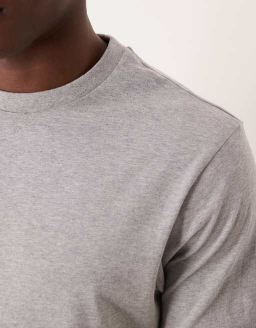 ASOS DESIGN – Zestaw 2 T-shirtów basic o regularnym kroju w kolorach grafitowym i szarym, 5 z 5