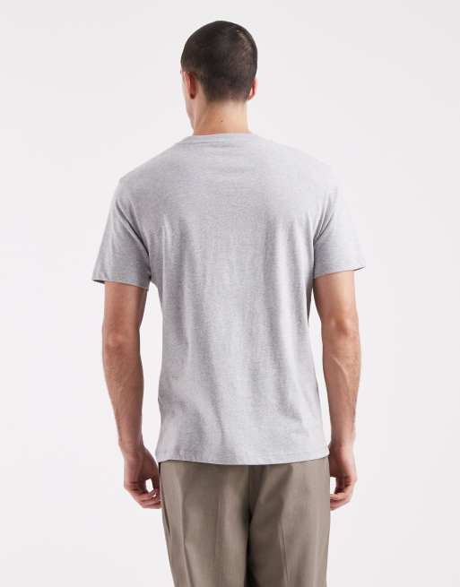 ASOS DESIGN – Zestaw 2 T-shirtów basic o regularnym kroju w kolorach granatowym i szarym , 3 z 5