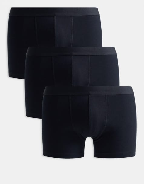ASOS DESIGN – Zestaw 3 par czarnych bokserek - view 1