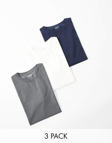ASOS DESIGN – Zestaw 3 T-shirtów o kroju podkreślających sylwetkę w różnych kolorach - view 1