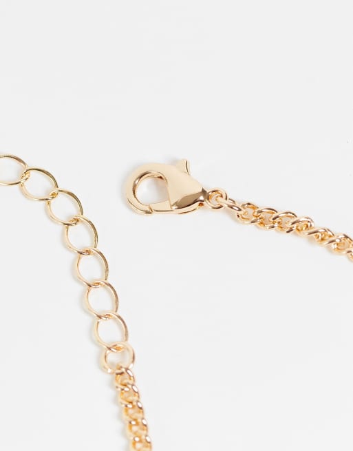 ASOS DESIGN – Zestaw 4 bransoletek łańcuszkowych w kolorze złota, 3 z 4